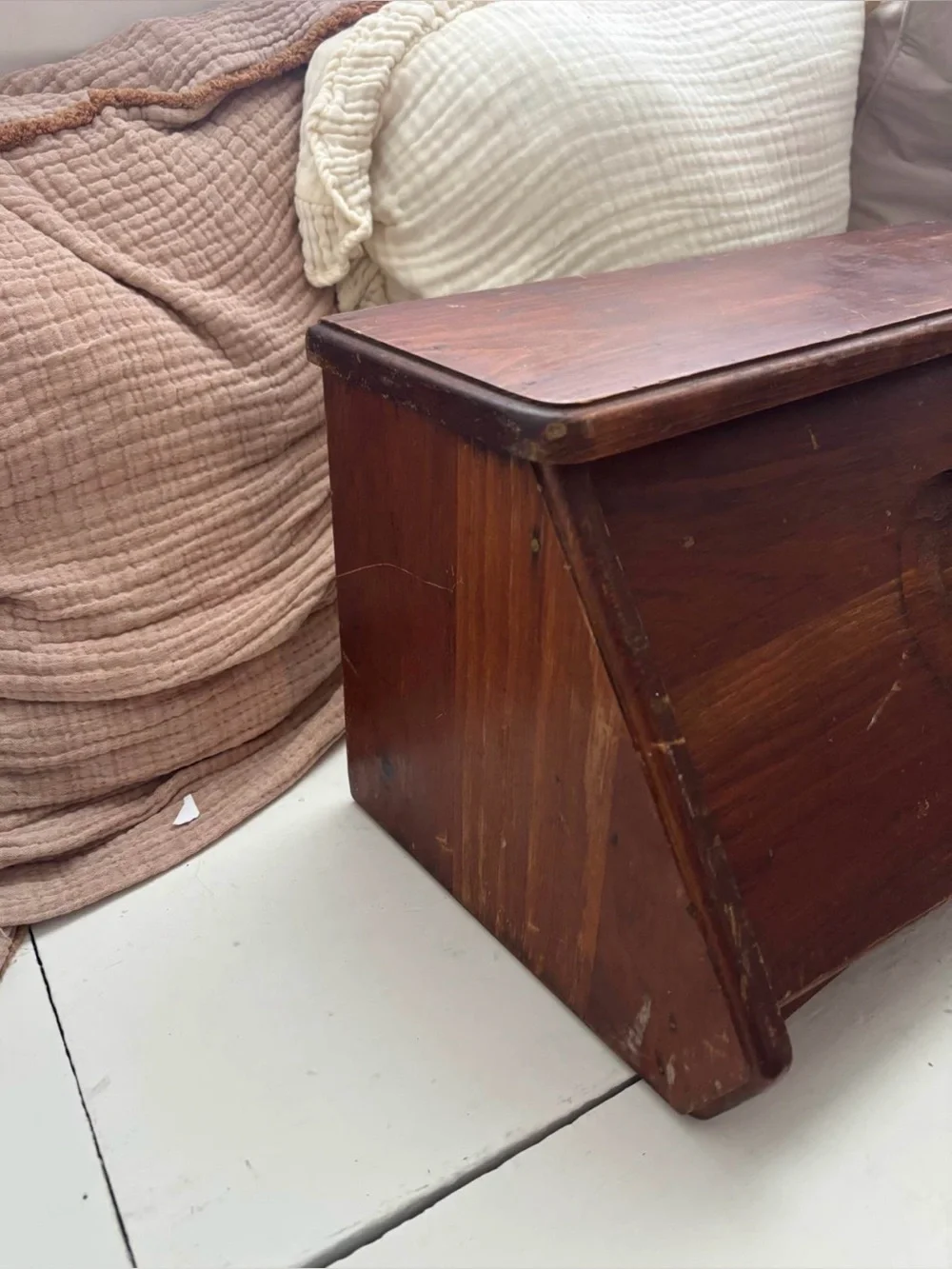 Vintage Wood Bread Box
